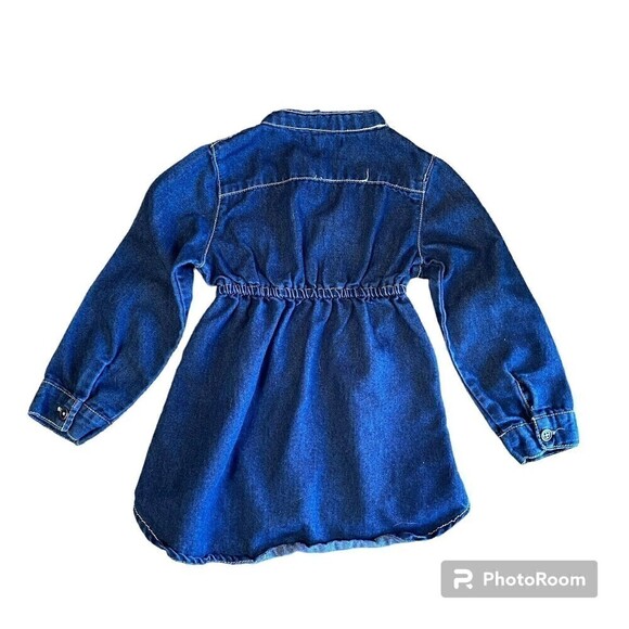 Calvin Klein Jean Girls Button Down Dress 24M - Picture 2 of 4